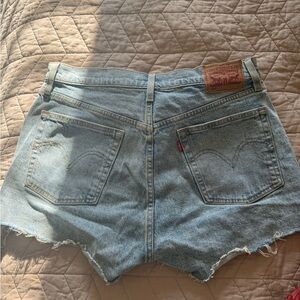 Levi's Light Blue Jean Shorts